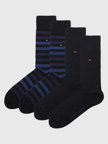 Pack 2 Pares Calcetines Duo Stripe Homb. Tommy Hilfiger Azul