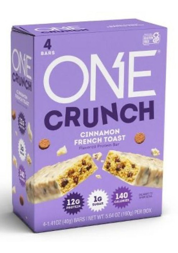 One Bar Crunch Protein Bars - Cinnamon French Toast - 4ct 