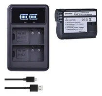 Comprar Kit En-el15 Carregador Duplo Usb Para Nikon D7500 D850 V1 F