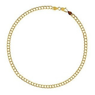 10k Pulsera De Eslabones De Oro Amarillo Real Solido 7 Pulga