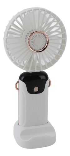 Ventilador Portátil Recargable Con Base De Mano Usb 5 Veloci