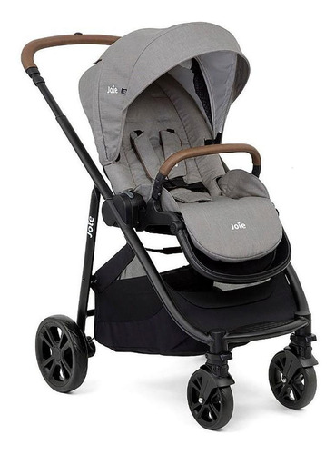 Carrinho De Bebê Joie Versatrax E Cinza Gray Flannel