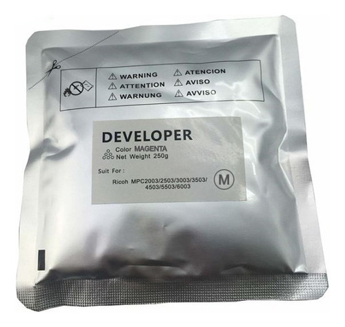 3x Developer Compatível Ricoh Mp C2503 C2504 Colorido