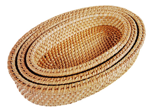 Conjunto De 3 Cestas De Pão, Bandejas De Mesa Para Servir