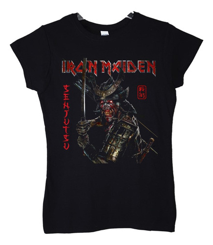 Polera Mujer Iron Maiden Senjutsu Metal Abominatron