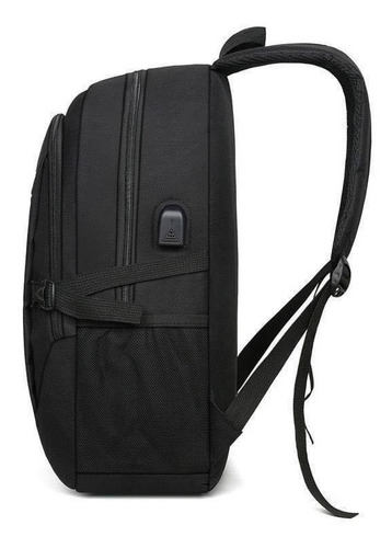 Imagen 7 de 8 de Mochila Minimalista Para Laptop Negra