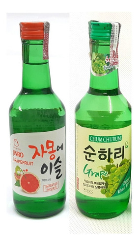 02 Bebidas Alcoólicas Coreanas Soju Com Sabores Chum Churum