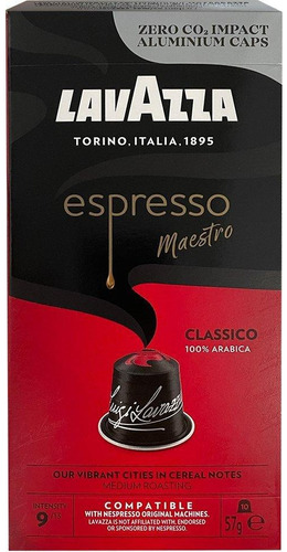 Cápsulas Café Lavazza Maestro Classico  Espresso Compatible