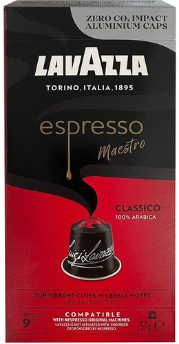 Cápsulas Café Lavazza Maestro Classico  Espresso Compatible