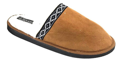 Imagen 1 de 1 de Pantufla De Hombre Con Piel (guides Guardapampa)