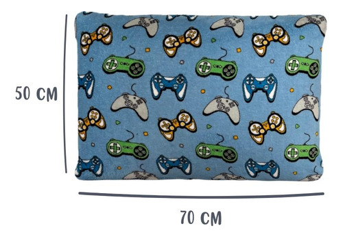 Fronha Tradicional 50x70cm Plush Microfibra Fleece Game