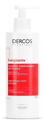 Shampoo Dercos Antiqueda 400ml Kit C/2 Vichy Energizante