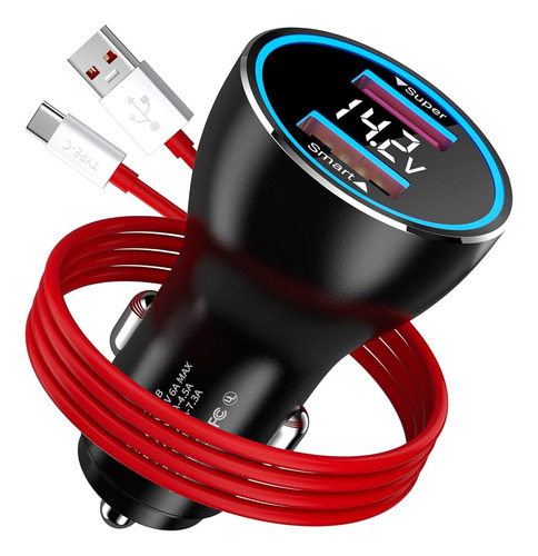 Adaptador De Cargador De Coche Usb Cooya De 80 W Para Oneplu