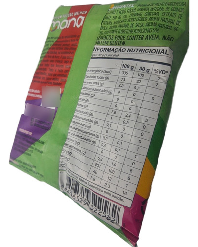 Snack Quinua Amanitos Sabor Pizza Sem Lactose Kit 12un
