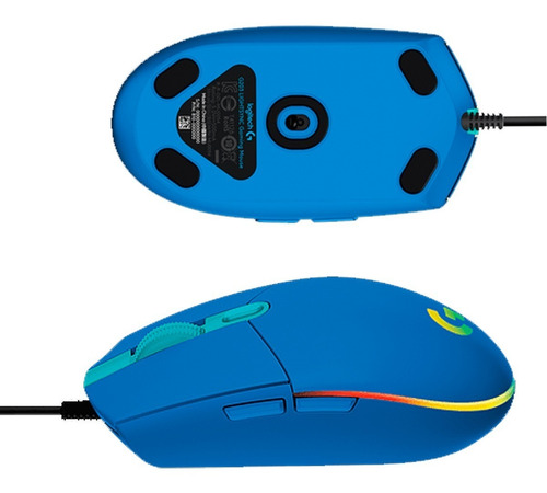 Mouse gamer de juego Logitech G Series Lightsync G203 azul