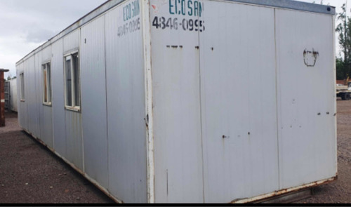 Contenedor Modulo Oficina 6mts Ecosan Con Banos Envios Pais