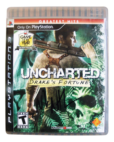 Uncharted Drake's Fortune - Ps3 Aventura Firmado Nolan North (Usado)