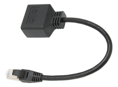 Extensión De Divisor Ethernet Rj45 De 1 A 2 Puertos