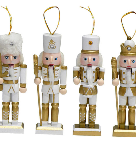 4 Figuras De Cascanueces De Navidad, Estatuas De