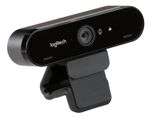 Cámara web Logitech Brio 4K 90FPS color negro