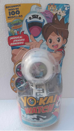 Frases Sonidos Yokai Yo Kai Watch Reloj Blanco 2 Medallas In