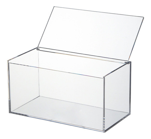 2 Caja De Acrílico Con Tapa Organizador De Escritorio Barra