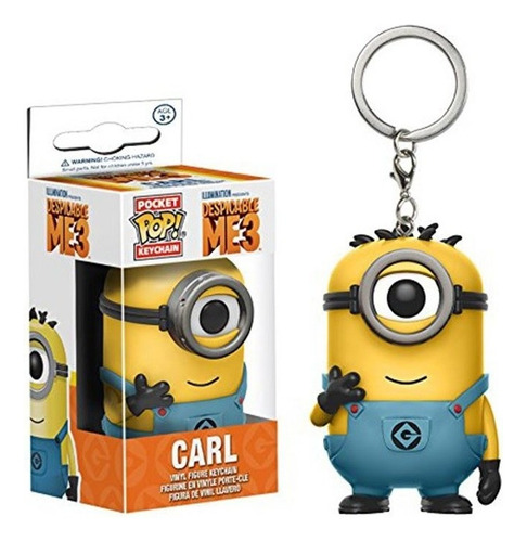 Carl Minion (mi Villano Favorito)llavero Funko Pop Con Caja