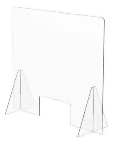 Mampara Protectora De Acrílico Para Escritorio 100cmx 60 Cm