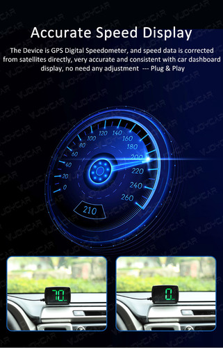 G20 Velocimetro Digital Gps Hud Para Auto Moto Camion
