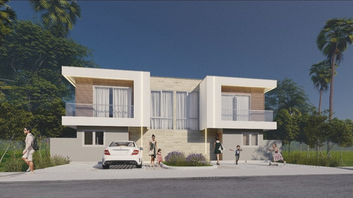 Proyecto De Villas De 120 Mts2 De Construcción En Bávaro, Punta Cana, R.d. Villas De Dos Niveles Con Piscina Privada