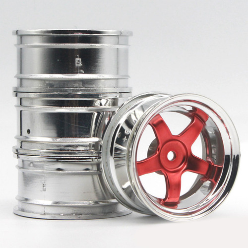 Paquete De 4 Llantas De 26 Mm, Buje Hexagonal De 12 Mm, Azul