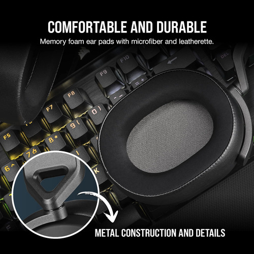 Corsair Hs65 Auriculares De Juegos Con Cable De Múltiples En