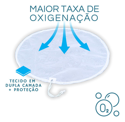 Tampa Capa 100% Poliéster Para Fermentador Kombucha 20-22l