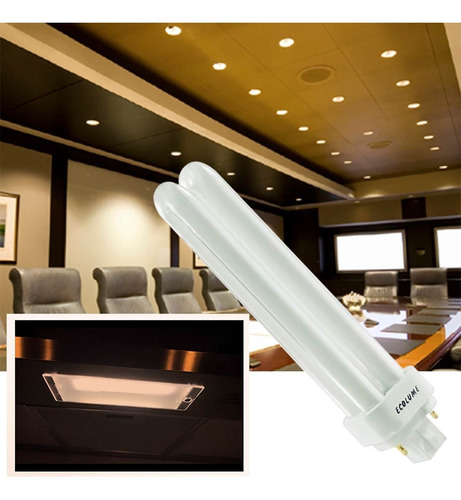 Imagem 2 de 7 de 2 Lâmpada Pl Compacta Dulux D 2p 26w Branco Frio