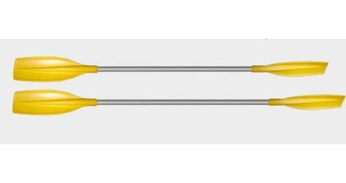 Imagen 2 de 2 de Remo Pala Doble Ideal Kayak 2,10 Mts Recta Reforzada