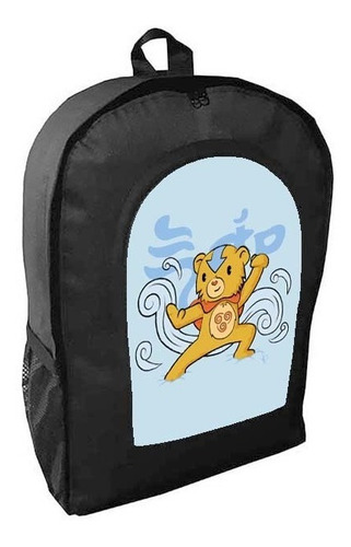 Mochila Negra Avatar La Leyenda De Aang Adulto / Escolar A22