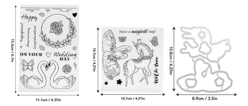Bloco De Escultura Transparente Clear Stamp Estilo Dia Dos N
