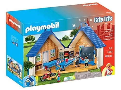 Playmobil Escuela Maletin Portatil + Figuras 5662 City Life