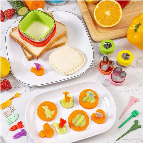 U Chef Set De 22 Moldes Y Cortadores De Sándwich Para Niños