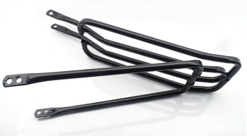 Imagem 2 de 4 de Bagageiro Garupa Tubular Traseiro Bike Aro 24 E 26 Aço Preto