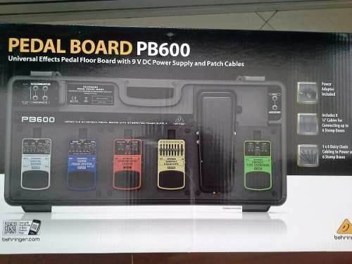 Pedalboard Para 6 Pedales Behringer Pb600 + Garantía
