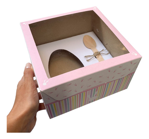 Caja Para Medio Huevo Relleno-pascuas-nº15 - X 100 -17*17*10