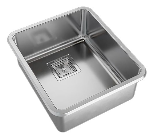 Pileta Simple Cocina Johnson Quadra Q40 Cr C/antirrebalse