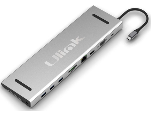 Adaptador Multipuerto 10 En 1 Hub Usb-c Ulink Uladc101