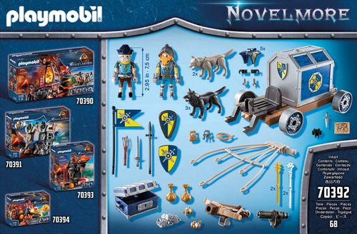 Playmobil Novelmore 70392 - Transporte Del Tesoro Caballeros