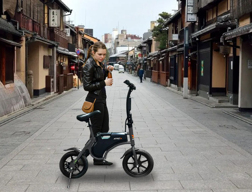 Imagem 6 de 6 de Bicicleta Eletrica Dobravel 350w Á Bateria Mini Bike Tóquio