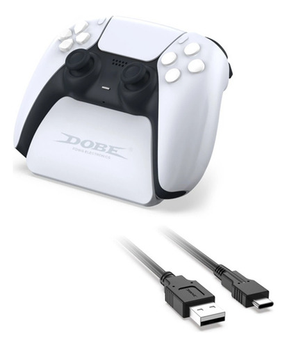 Dock De Control De Ps5 Para Cargar + Cable Tipo C