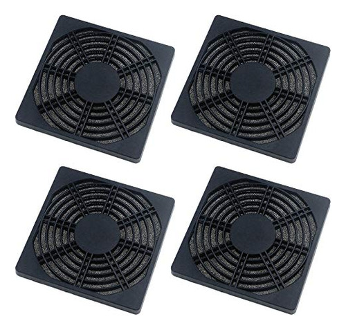 Filtro Ventilador Pc 120mm 4pzs 3 En 1 | Cubierta Negra