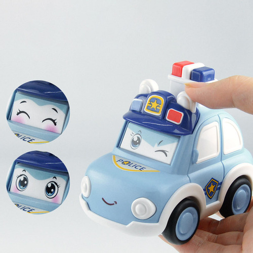 2 Press And Go Car Toy, Vehículos Coche De Policía
