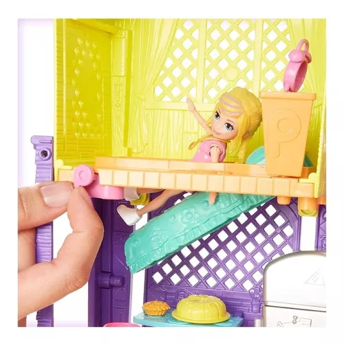 Boneca com Cenário Polly Pocket Casa Club com Espaços Secretos - GMF81 -  Mattel - Dorémi Brinquedos